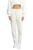 Rissers White Drawstring Sweatpants - Dose