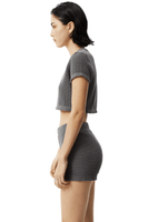 Steel Ari Recycled Waffle Cropped Tee - Dose