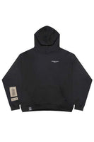 Unisex Black Oversized Hoodie with Adjustable Length - Dose