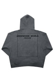 Unisex Grey Oversized Hoodie with Adjustable Length - Dose