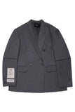 Unisex Grey Patched Jacket with Removable Sleeves - Dose