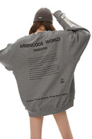 Unisex Grey Round-Neck Sweater - Dose