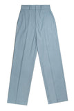 Unisex Loose Fit Suit Pants in Sky Blue - Dose