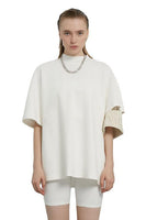 Unisex White Badged T-Shirt - Dose