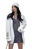 Unisex White Patched Blazer - Dose