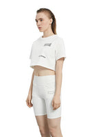 White Crop Logo T-Shirt - Dose