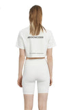 White Crop Logo T-Shirt - Dose