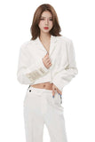 White Cropped Jacket - Dose