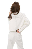 White Cropped Jacket - Dose