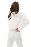 White Cropped Jacket - Dose