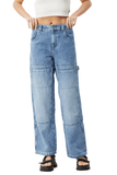 Worn Blue Moss Hemp Denim Workwear Jean - Dose
